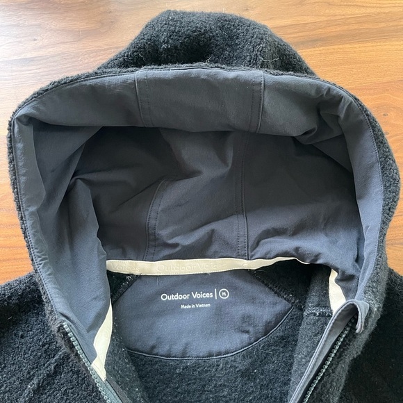 Outdoor Voices Black Fleece Hoodie - Picture 4 of 8